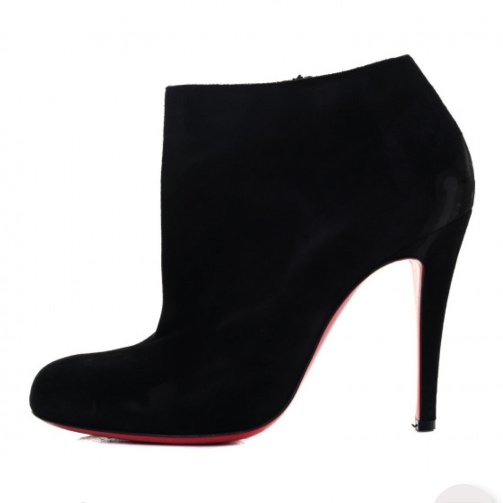 Christian Louboutin Veau Velours Belle 100 Ankle Boots